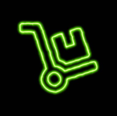 Yeşil Neon sembol Dolly 