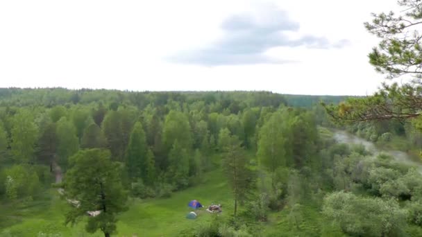 Effet Scintillant Vue Depuis Pont Karst Parc Deer Streams Russie — Video