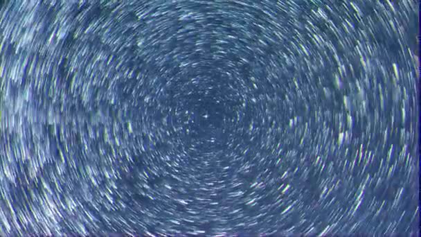 Effet scintillant. Des étoiles comme des météores. Vidéo. UltraHD (4K )