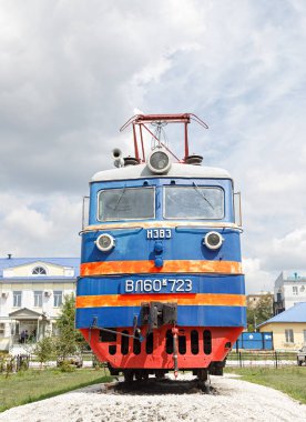 Rusya, Ulan-Ude-03 Ağustos 2018: Elektrikli lokomotif Vl-60k-7