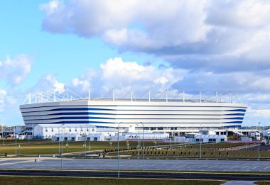 Rusya, Kaliningrad - 25 Eylül 2018: stadyum 