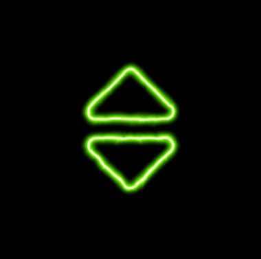Yeşil Neon sembol sıralama 
