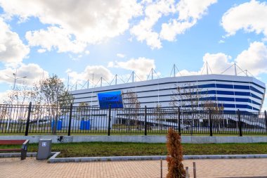 Rusya, Kaliningrad - 25 Eylül 2018: stadyum 