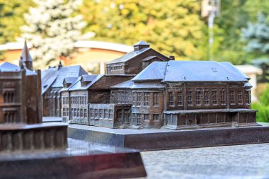 Rusya, Kaliningrad - 20 Eylül 2018: Bronz kompozisyon - s