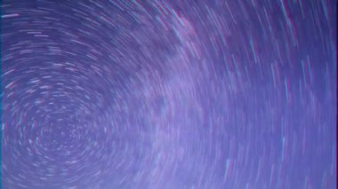 Aksaklık etkisi. Dünya ekseninin etrafında. Satır. Zaman Atlamalı. Video. Ultrahd (4k))