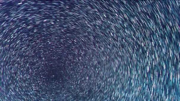 Aksaklık Etkisi Çizgiler Şeklindeki Yıldızlardan Izler Video Ultrahd — Stok video
