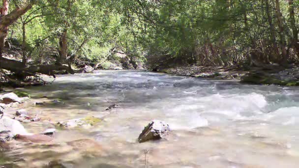 Efeito Falha Rio Montanha Pamir Tajiquistão Vídeo — Vídeo de Stock