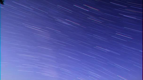 Effet Scintillant Les Lignes Des Étoiles Timelapse Vidéo Ultrahd — Video