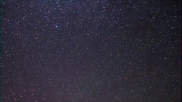 毛刺效果 银河随着黎明而消失 帕米尔 塔吉克斯坦 超高清 — 图库视频影像