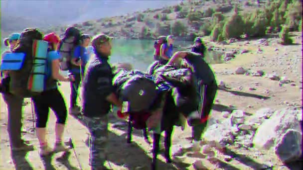 Pamir Tazhikistán Agosto 2014 Los Vehículos Más Populares Las Montañas — Vídeo de stock