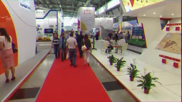 Єкатеринбург Росія Липня 2016 Виставка Іннопром Головний Промисловий Ярмарок Торгівлі — стокове відео