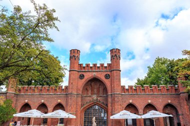 Rusya, Kaliningrad - 22 Eylül 2018: Rossgarten Gate biri