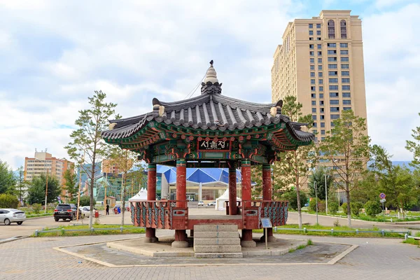 Mongolia, Ulaanbaatar - August 08, 2018: Seoul Pavilion, located — Stock Photo, Image