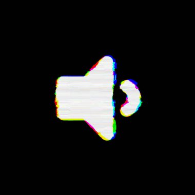 Sembol hacmi aşağı kusurları vardır. Glitch ve şeritler 