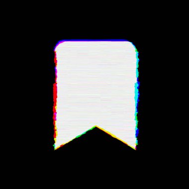 Sembol yer imi kusurları vardır. Glitch ve şeritler 