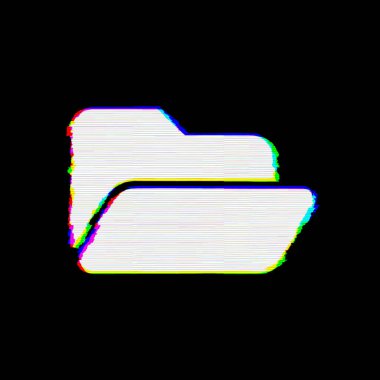 Sembol klasörü açık kusurları vardır. Glitch ve şeritler 