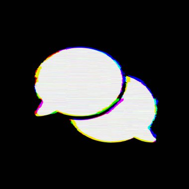 Sembol yorumlarının kusurları vardır. Glitch ve şeritler 