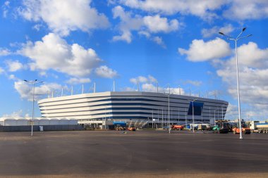 Rusya, Kaliningrad - 25 Eylül 2018: stadyum 