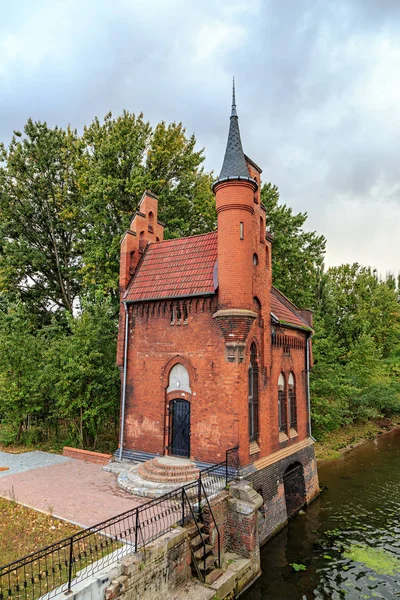 Russia, Kaliningrad: The home of the High Bridge caretaker. It c