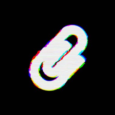 Sembol ataç kusurları vardır. Glitch ve şeritler 