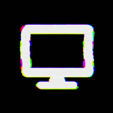 Sembol masaüstü kusurları vardır. Glitch ve şeritler 