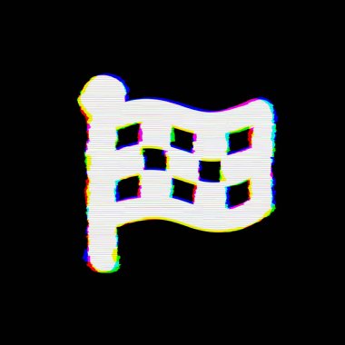 Sembol bayrak bitiş hataları vardır. Glitch ve şeritler 