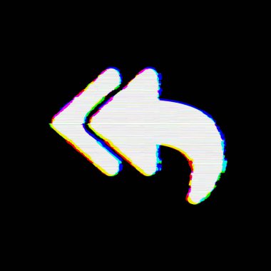 Sembol yanıtı tüm kusurları vardır. Glitch ve şeritler 