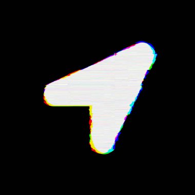 Sembol konum ok hataları vardır. Glitch ve şeritler 