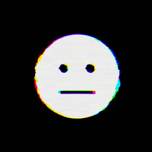 Символ meh имеет дефекты. Глюк и полосы
 