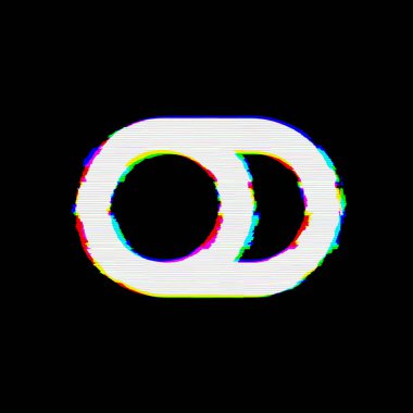 Sembol geçişinde kusurları var. Glitch ve şeritler 