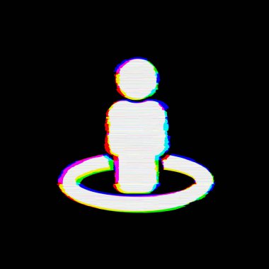 Sembol sokak görünümünde hatalar vardır. Glitch ve şeritler 