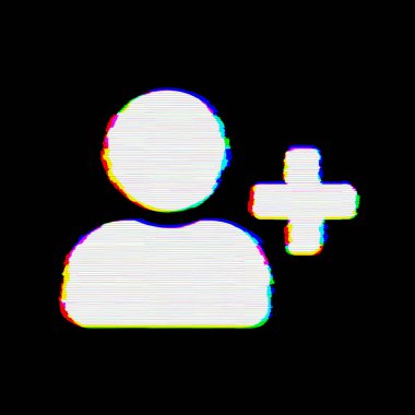 Sembol kullanıcı artı kusurları vardır. Glitch ve şeritler 