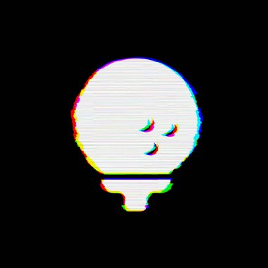 Sembol golf topu kusurları vardır. Glitch ve şeritler 