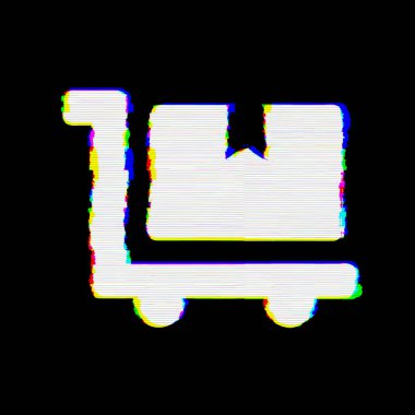 Sembol dolly flatbed kusurları vardır. Glitch ve şeritler 