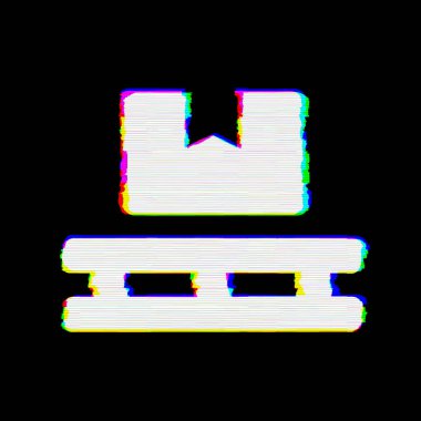 Sembol paletinde kusurları var. Glitch ve şeritler 