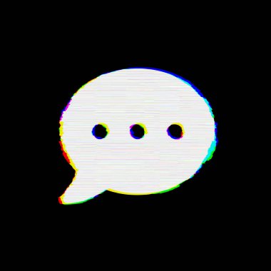Sembol yorum noktalarının kusurları vardır. Glitch ve şeritler 