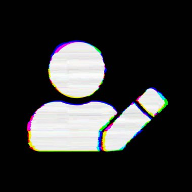 Sembol kullanıcı editi hataları vardır. Glitch ve şeritler 