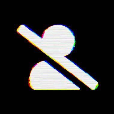 Sembol kullanıcı eğik çizgi hataları vardır. Glitch ve şeritler 