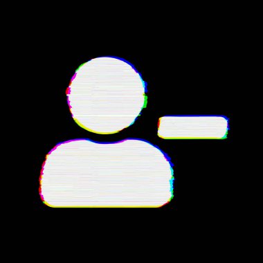 Sembol kullanıcı eksi hataları vardır. Glitch ve şeritler 
