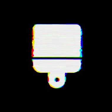 Sembol fırçanın kusurları var. Glitch ve şeritler 