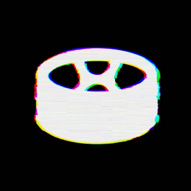 Sembol davul steelpan kusurları vardır. Glitch ve şeritler 