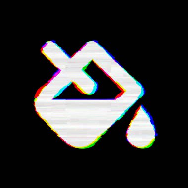 Sembol dolgu damlası kusurları vardır. Glitch ve şeritler 