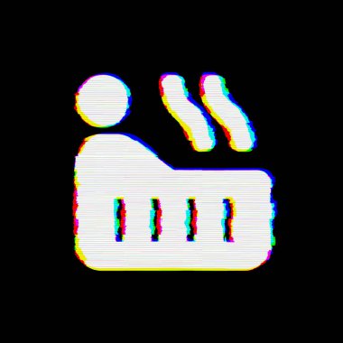 Sembol jakuzide kusurları var. Glitch ve şeritler 