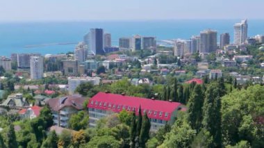 Aksaklık etkisi. Soçi,Rusya'yı görüntüleyin. Video. Ultrahd (4k))