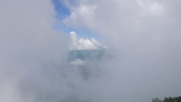 Efecto Fallo Técnico Montañas Las Nubes Sochi Rusia Vídeo Ultrahd — Vídeo de stock