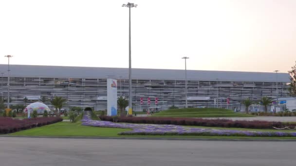 Efeito Falha Grande Arquibancada Autódromo Sochi Adler Rússia Julho 2015 — Vídeo de Stock