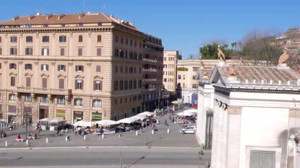 Efeito Falha Piazzale Flaminio Roma Itália Fevereiro 2015 Área Metrô — Vídeo de Stock