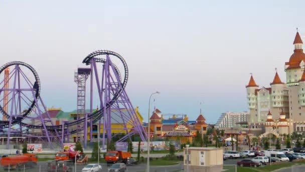 Škubnutí Hotel Bogatyr Sunset Sochi Park Adler Rusko Červenec 2015 — Stock video