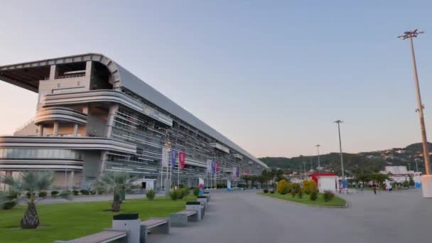Glitch Effekt Autodrome Sochi Sunset Adler Ryssland Juli 2015 Venue — Stockvideo
