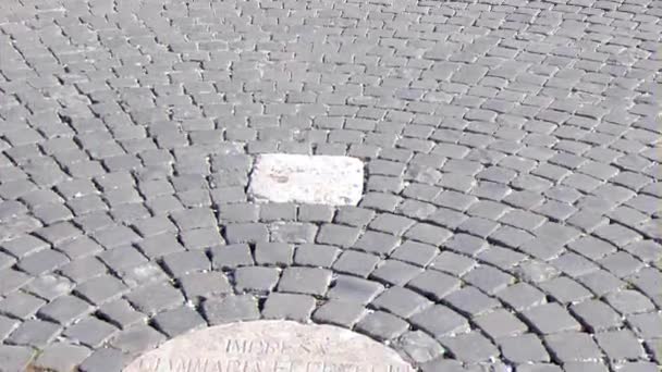 Glitch Effekt Fontana Della Dea Roma Zoom Rom Italien Februari — Stockvideo